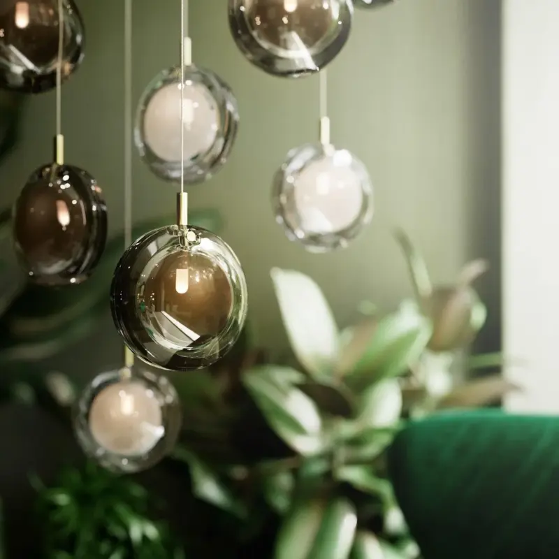 Lens Glass Pendant Lamp