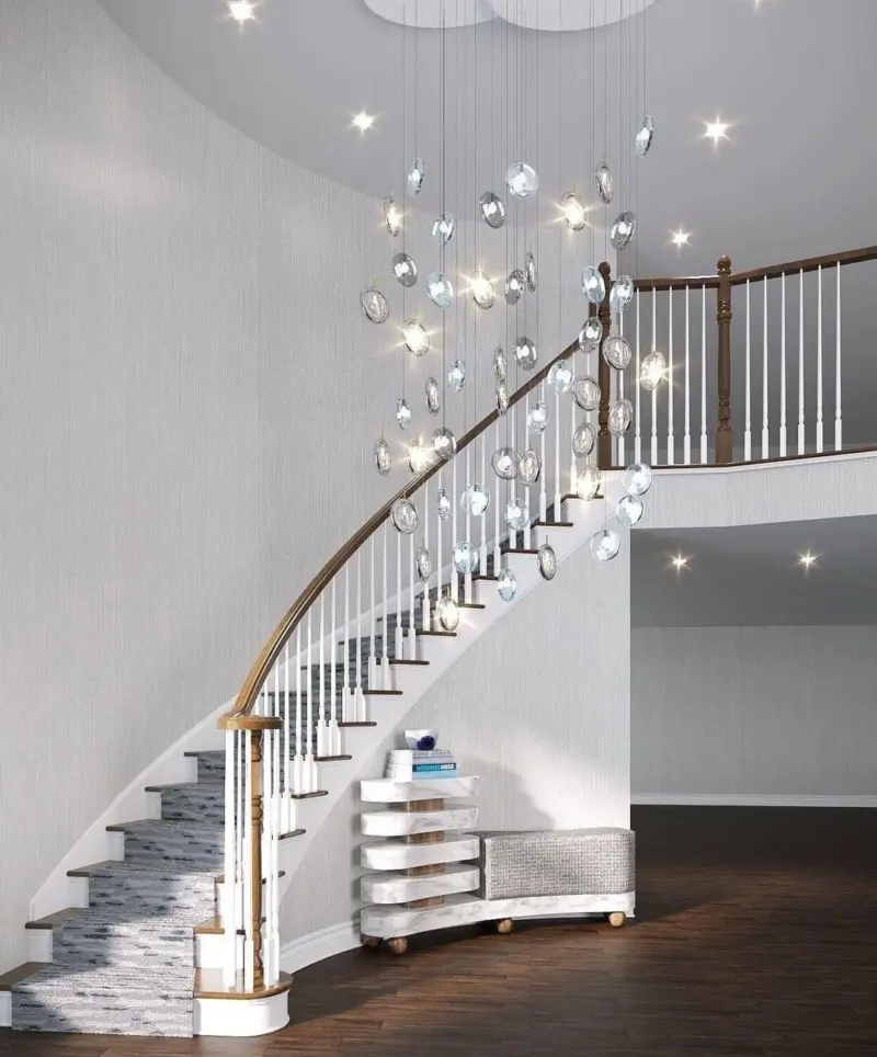 Lens Glass Pendant Lamp