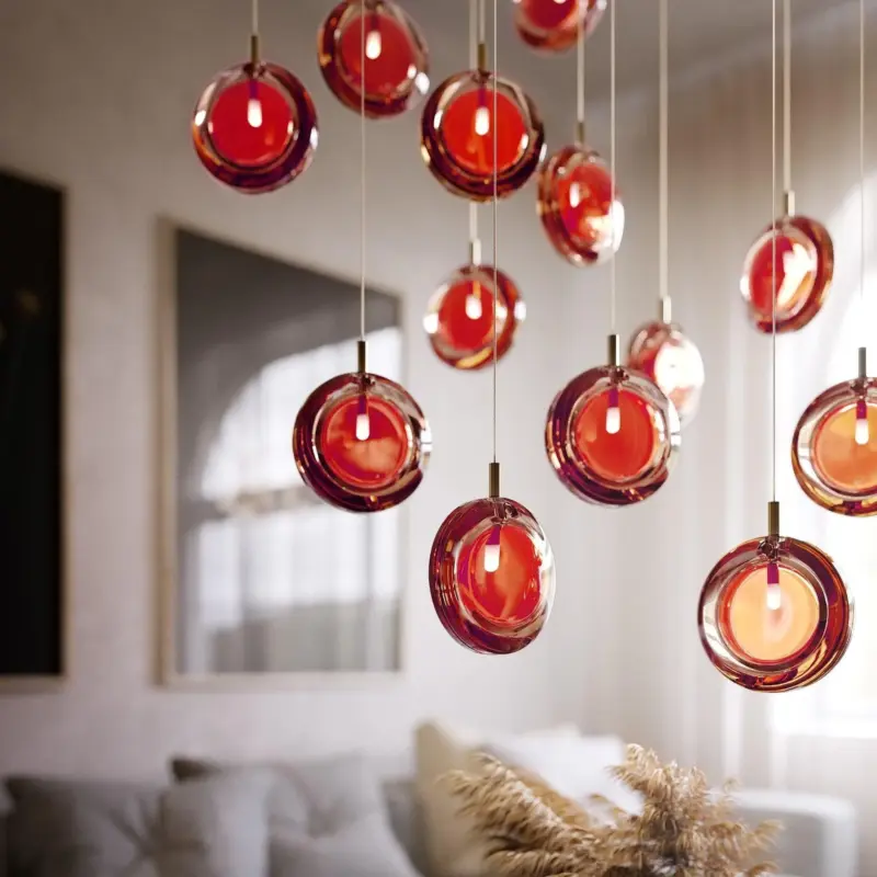Lens Glass Pendant Lamp