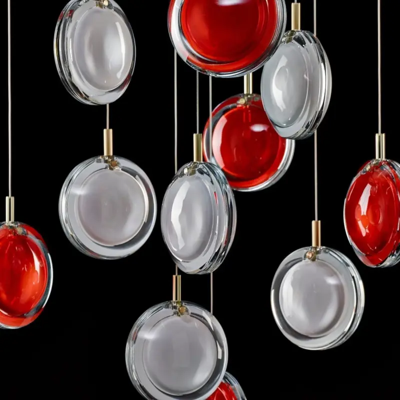 Lens Glass Pendant Lamp