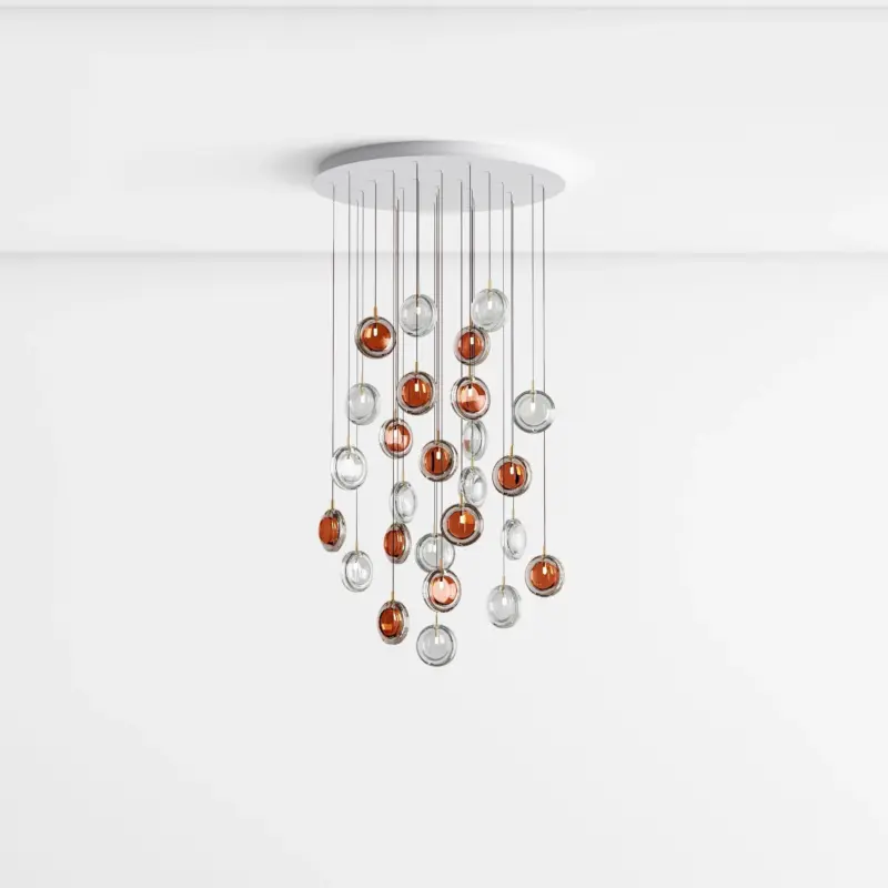 Lens Glass Pendant Lamp
