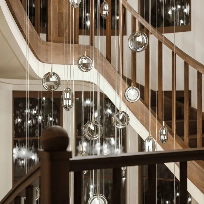 Lens Glass Pendant Lamp