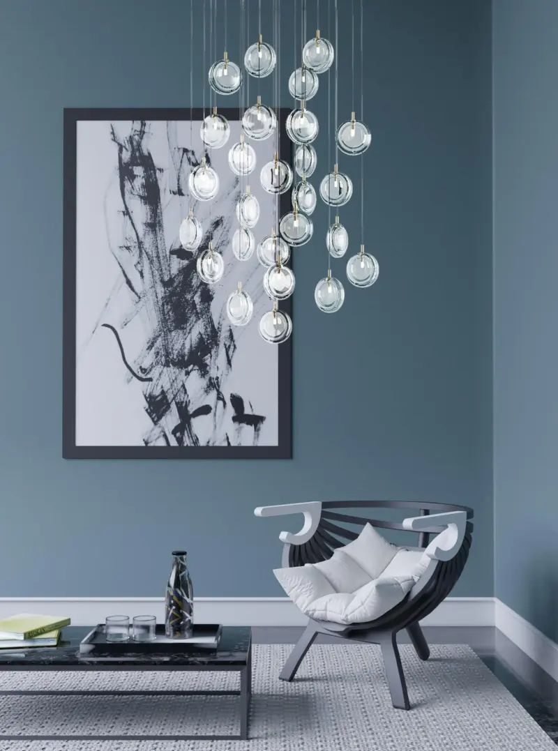 Lens Glass Pendant Lamp