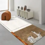 Leopard Living Room Decorative Plush Rugs tag1