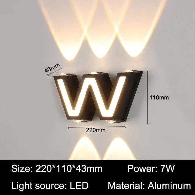 LetterGlow - outdoor letter wall lamp decoration -