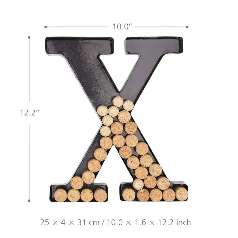 Letter Wall Wine Bottle Cork Container Home Decor