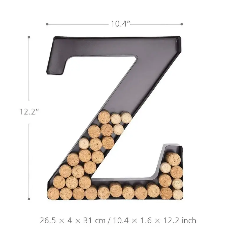 Letter Wall Wine Bottle Cork Container Home Decor
