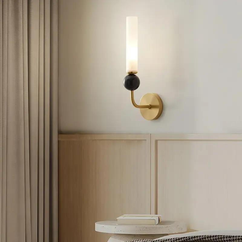 LightLuxuryCopperLongPoleCorridorWallLamp