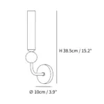 LightLuxuryCopperLongPoleCorridorWallLamp_7 LightLuxuryCopperLongPoleCorridorWallLamp