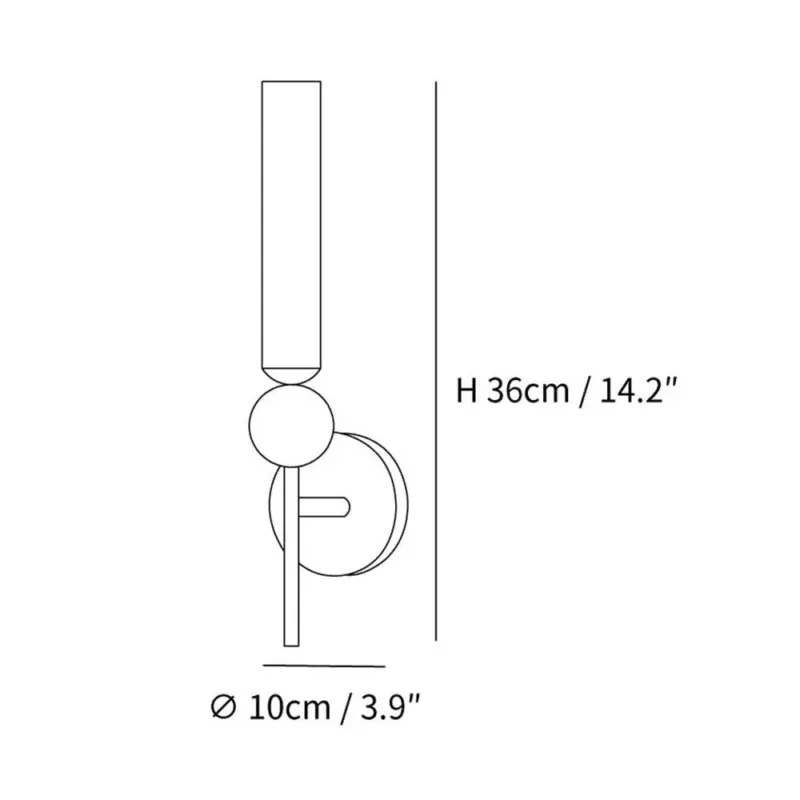 LightLuxuryCopperLongPoleCorridorWallLamp