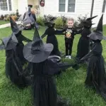 Lighted Halloween Witch Stake Halloween Witches Decor tag1