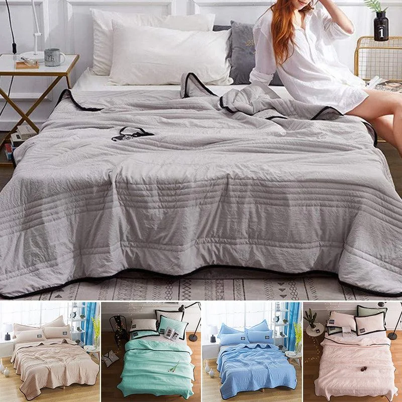 Lightweight Summer Cool Comforter Ultra Cozy Soft Blanket -  - #tag1#