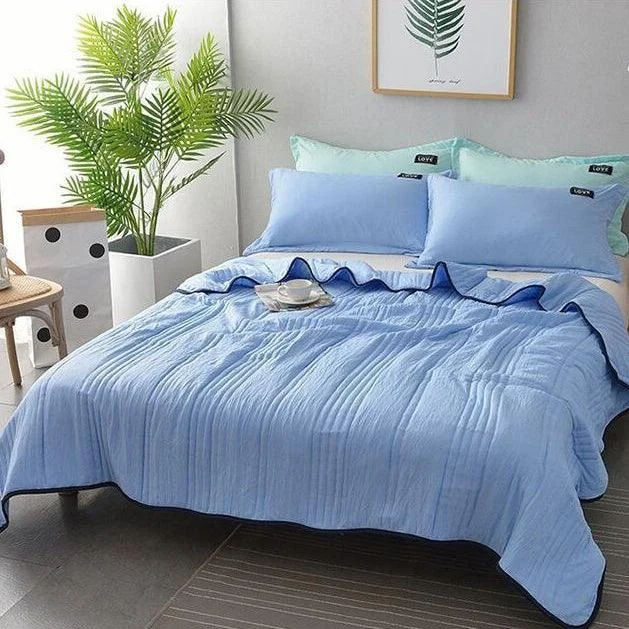Lightweight Summer Cool Comforter Ultra Cozy Soft Blanket -  - #tag1#