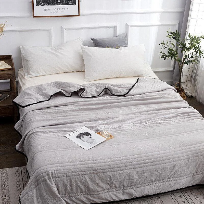 Lightweight Summer Cool Comforter Ultra Cozy Soft Blanket -  - #tag1#
