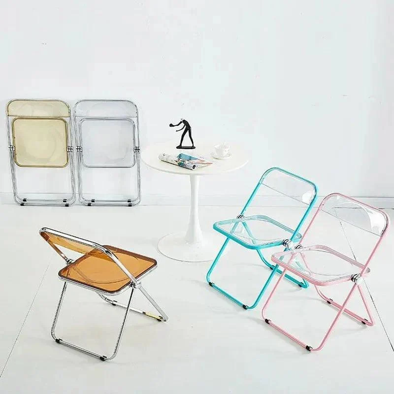 Lightweight Transparent Portable Folding Chair -  - #tag1#