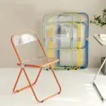 Lightweight Transparent Portable Folding Chair tag1