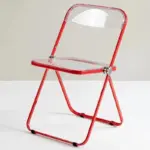Lightweight Transparent Portable Folding Chair tag1