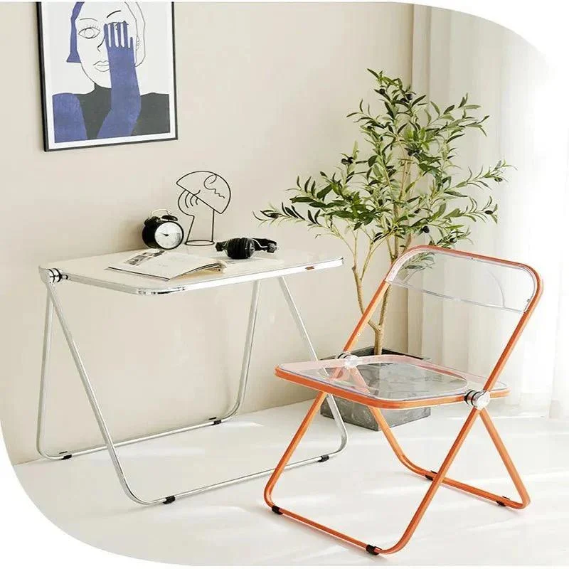 Lightweight Transparent Portable Folding Chair -  - #tag1#
