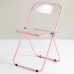 Lightweight Transparent Portable Folding Chair tag1