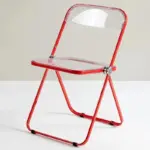 Lightweight Transparent Portable Folding Chair tag1