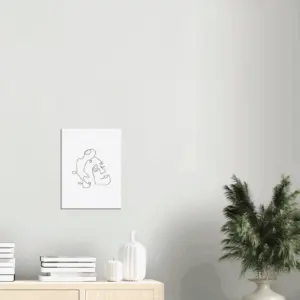 Line Silhouette Canvas
