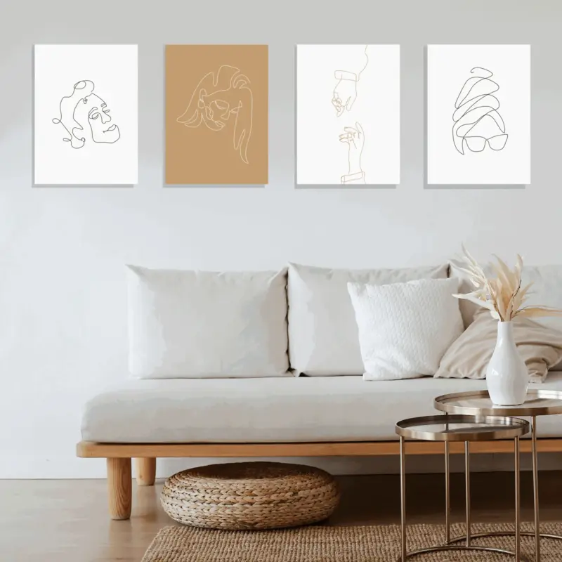 Line Silhouette Canvas tag1