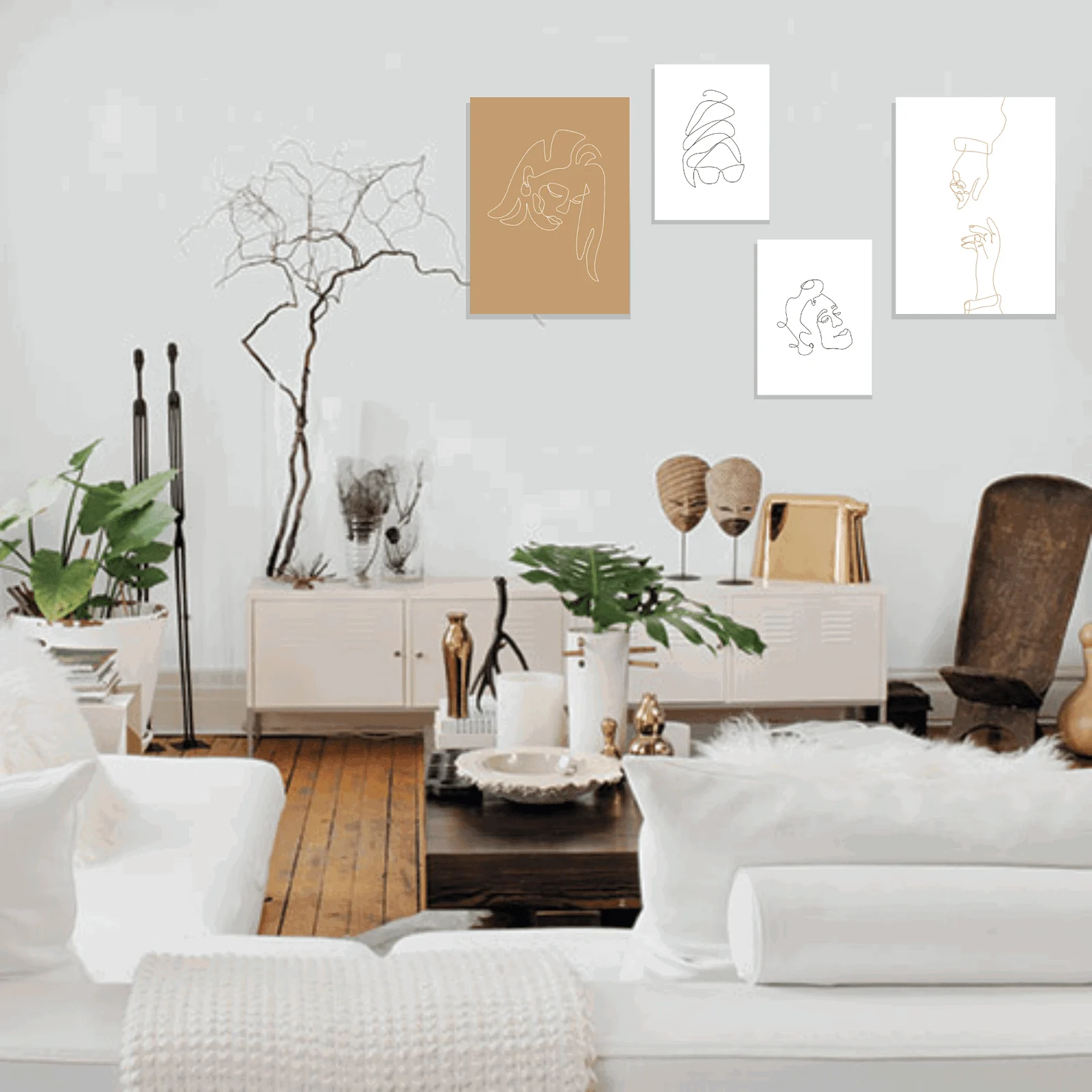 Line Silhouette Canvas -  - #tag1#