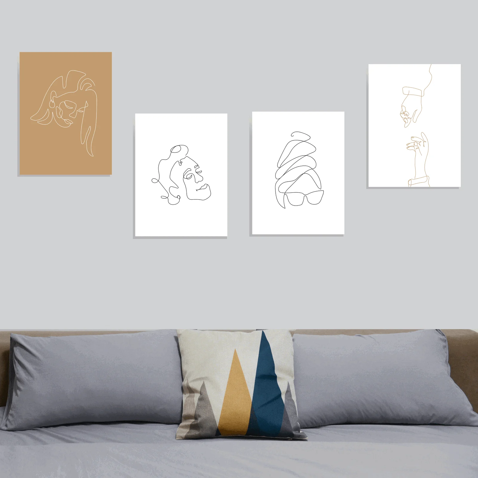 Line Silhouette Canvas -  - #tag1#