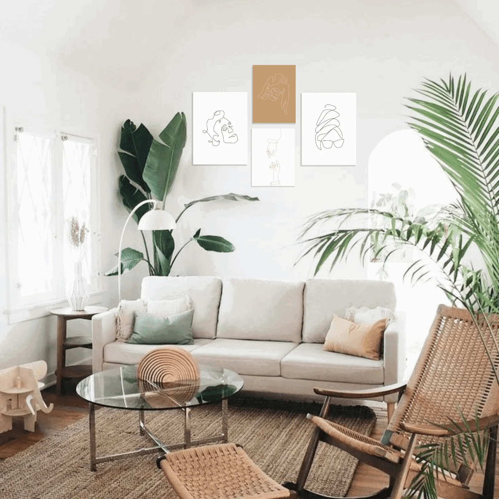 Line Silhouette Canvas -  - #tag1#