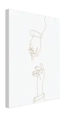 Line Silhouette Canvas tag1