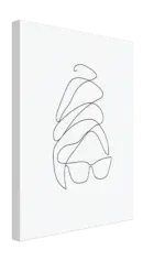 Line Silhouette Canvas tag1