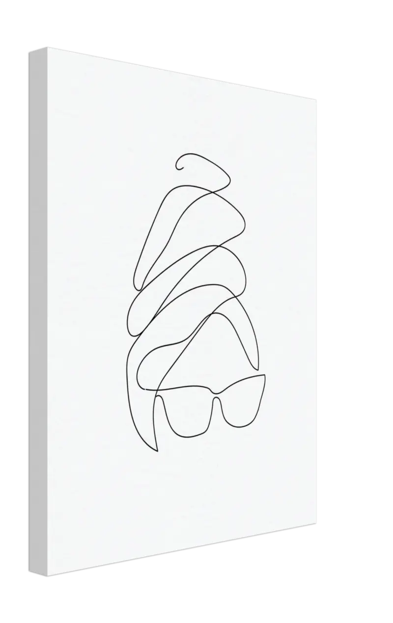 Line Silhouette Canvas tag1