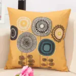 Linen_Flower_Pattern_Pillowcase_Decor_-_-4319568 Linen Flower Pattern Pillowcase Decor