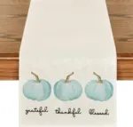 Linen Halloween Pumpkin Home Restaurant Decoration Table Runner tag1