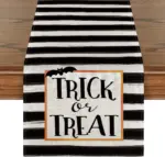 Linen Halloween Pumpkin Home Restaurant Decoration Table Runner tag1