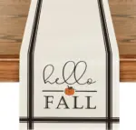 Linen Halloween Pumpkin Home Restaurant Decoration Table Runner tag1