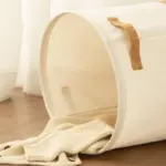 Linen Laundry Basket tag1