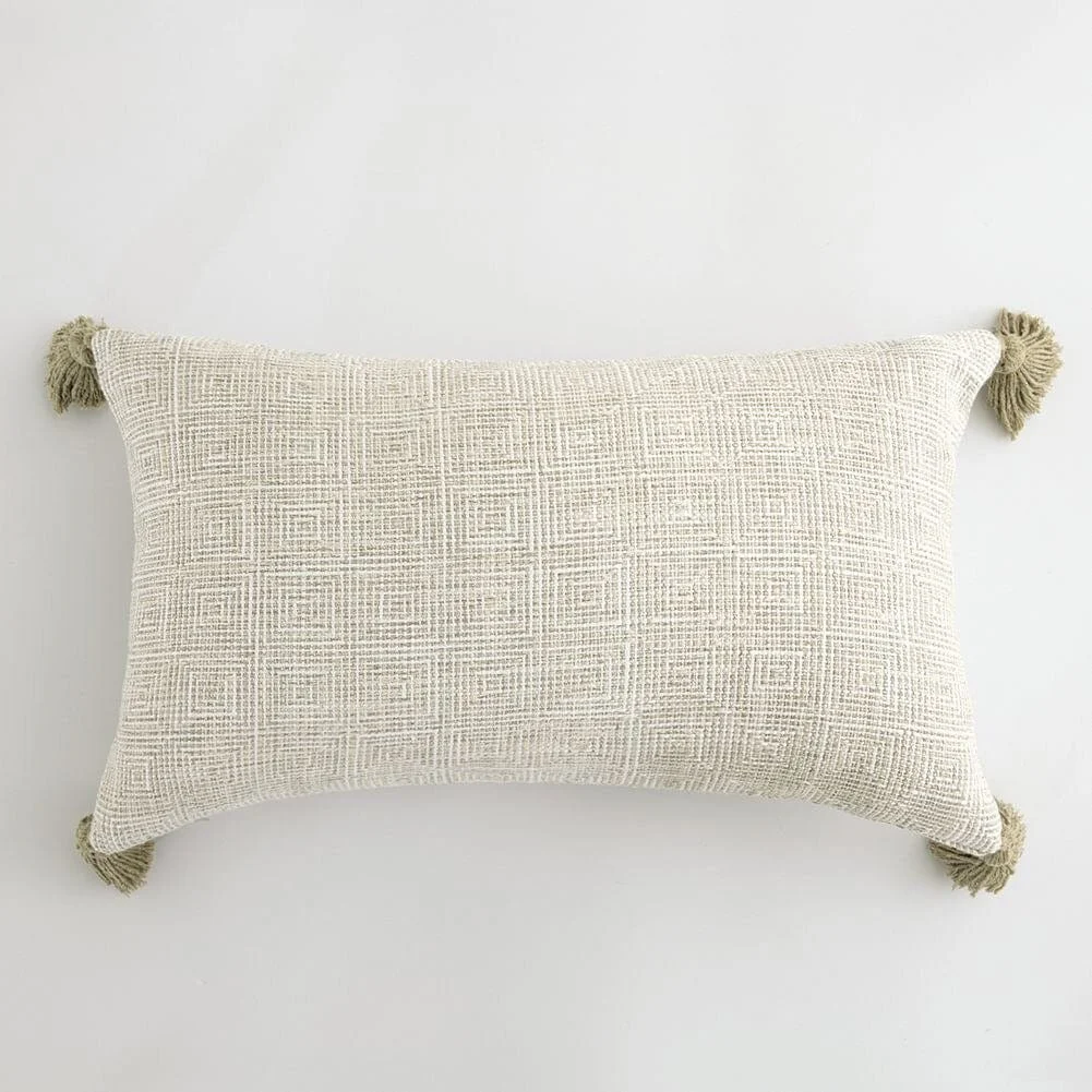 Linen Tassel Pillow Cover -  - #tag1#