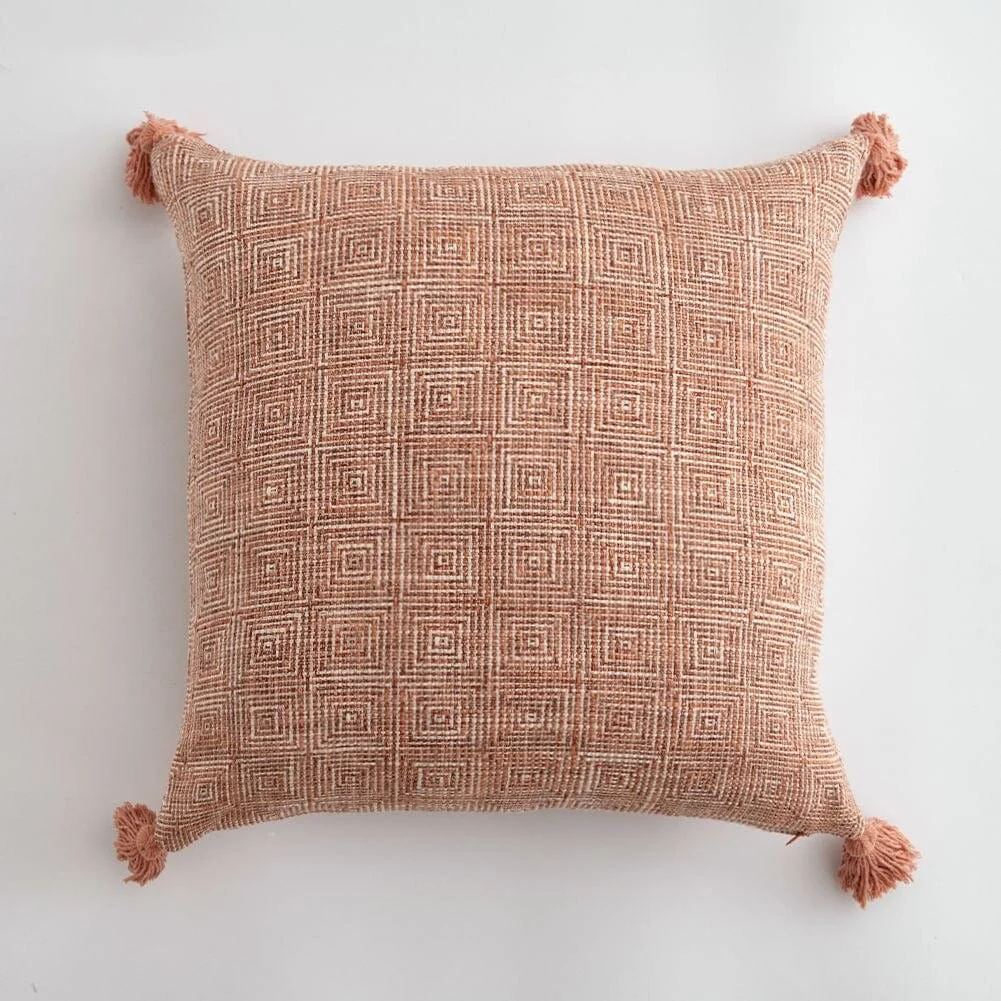 Linen Tassel Pillow Cover -  - #tag1#