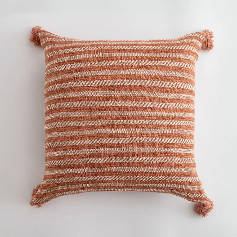 Linen Tassel Pillow Cover -  - #tag1#