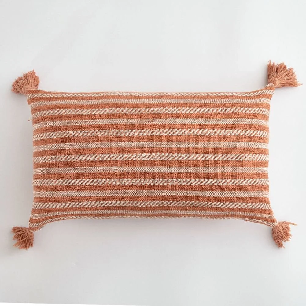 Linen Tassel Pillow Cover -  - #tag1#