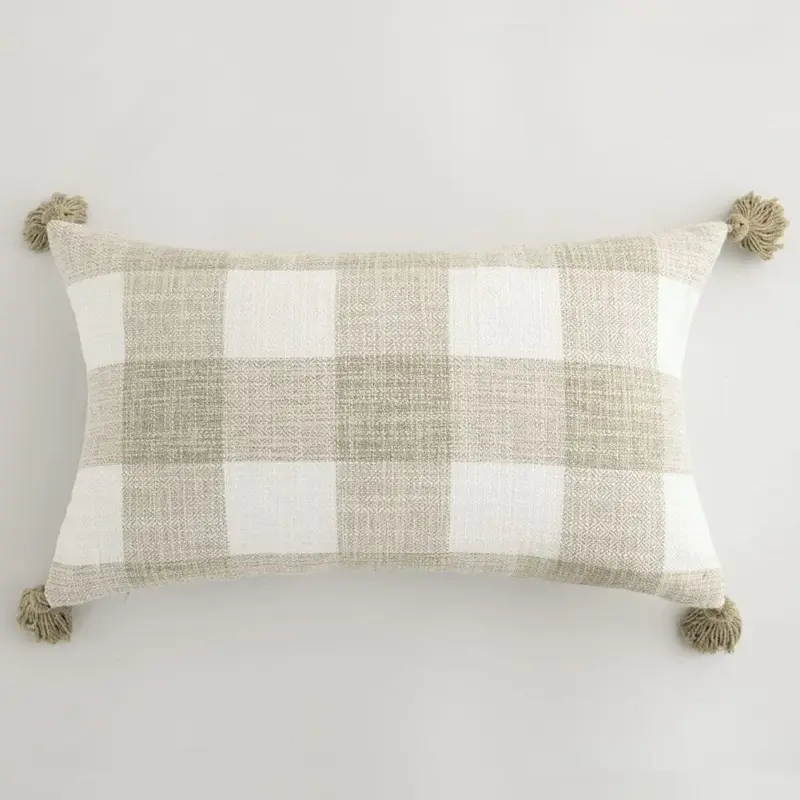 Linen Tassel Pillow Cover tag1