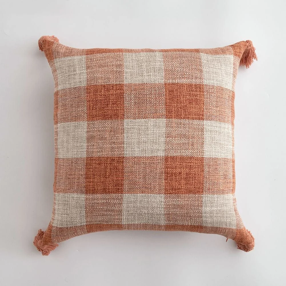 Linen Tassel Pillow Cover -  - #tag1#