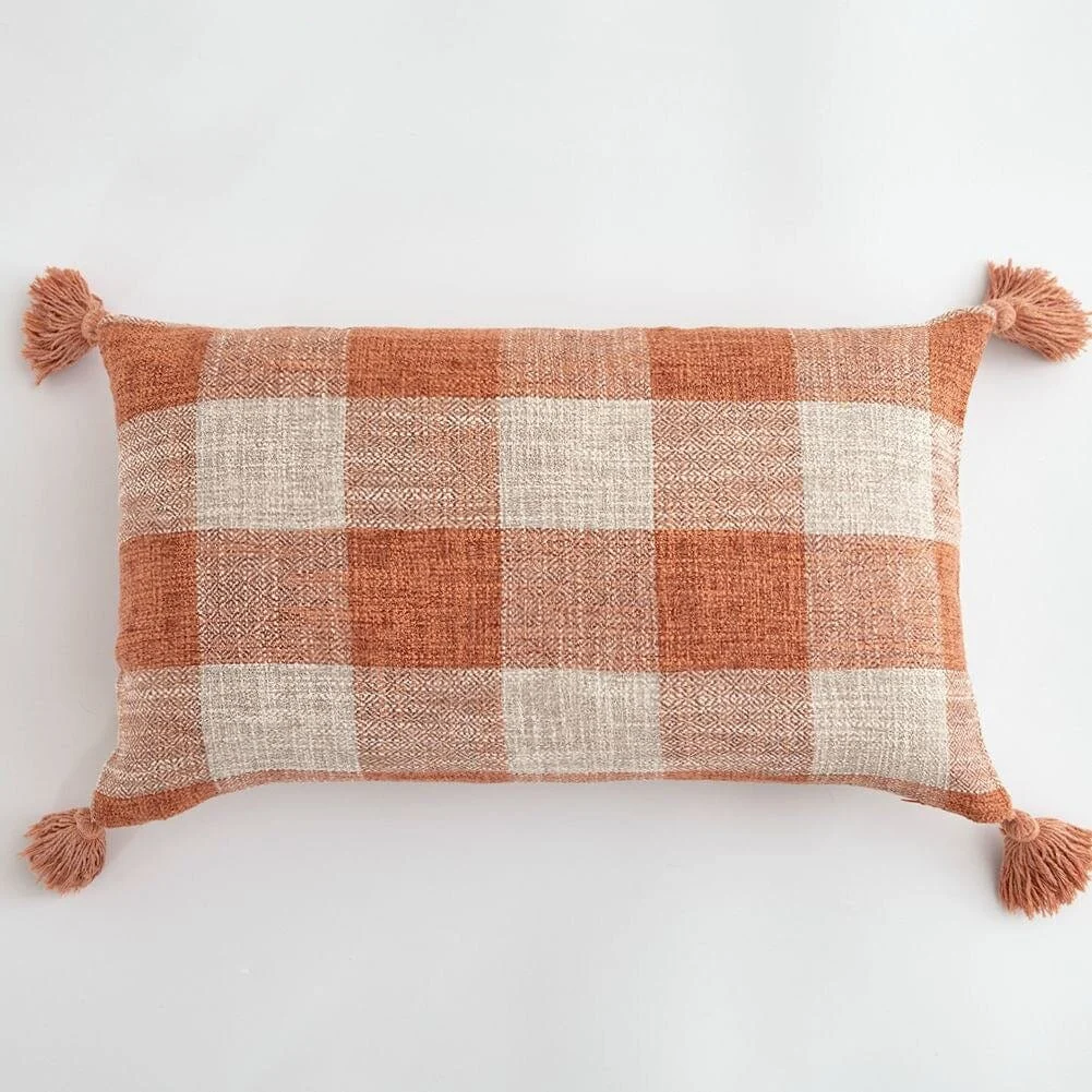 Linen Tassel Pillow Cover -  - #tag1#
