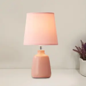 LisaLight - Scandinavian Bedside Lamp with Ceramic Base