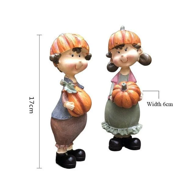 Little Boy Girl Elf Home Garden Decoration -  - #tag1#