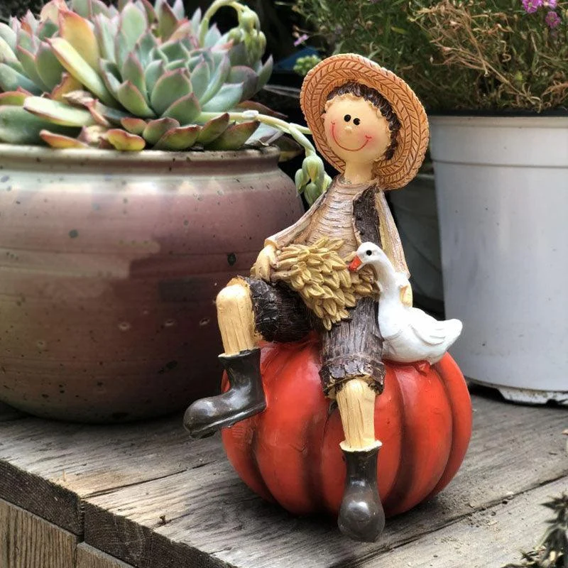 Little Boy Girl Elf Home Garden Decoration -  - #tag1#