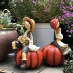 Little Boy Girl Elf Home Garden Decoration tag1