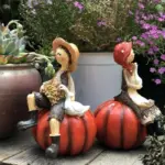 Little Boy Girl Elf Home Garden Decoration tag1