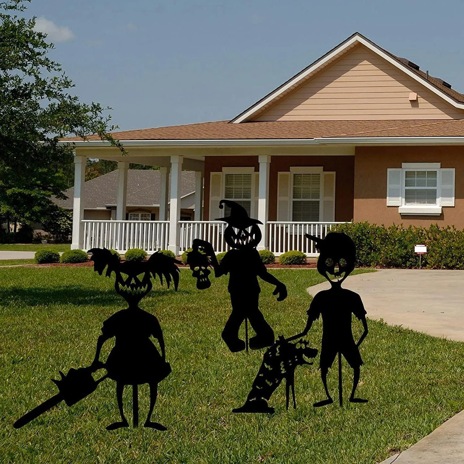 Little Devil Garden Pile Silhouette Halloween Decorations -  - #tag1#
